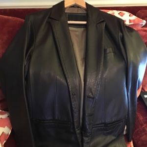 Kenneth Cole black leather jacket. Like new.